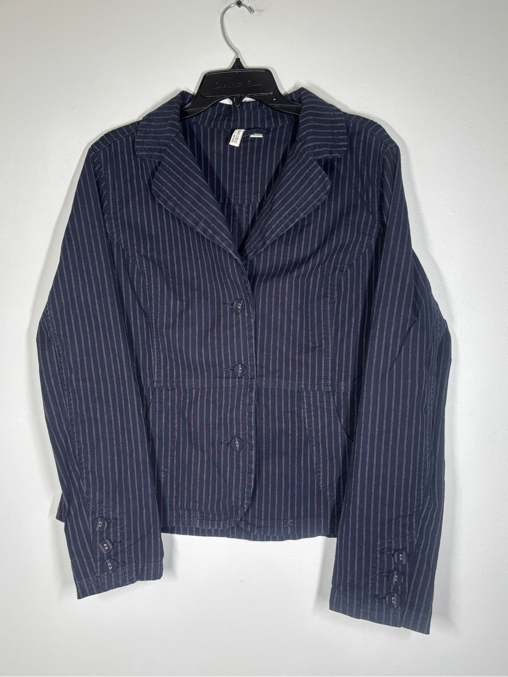 St. John's Bay Navy Pinstripe Women's Blazer
